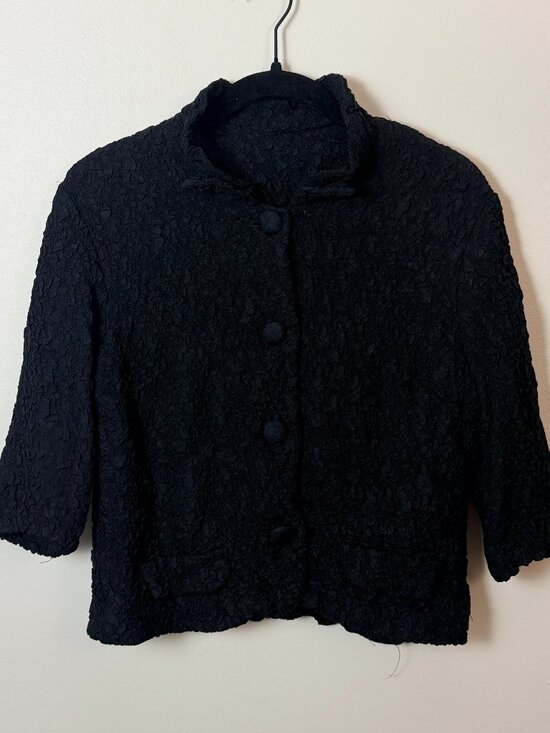 JANE VICTOR Jackets & Blazers - VINTAGE JANE VICTOR 40'S WRINKLED BLACK DAHLIA JACKET S